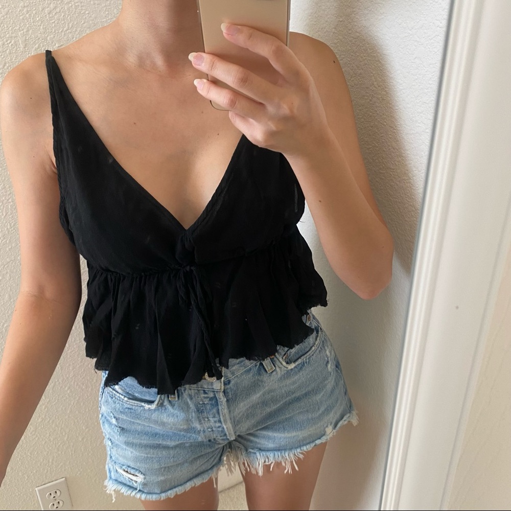 *RARE* Brandy Melville Black Babydoll Tank